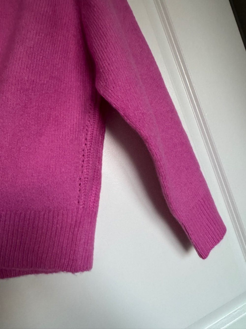 NWT! J. Crew Women’s Relaxed crewneck pullover light petunia pointelle size XS - Picture 6 of 12